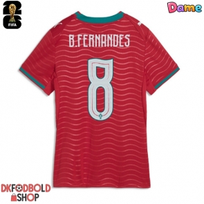 Portugal Bruno Fernandes #8 Hjemmebanetrøje Dame VM 2026 Kort ærmer